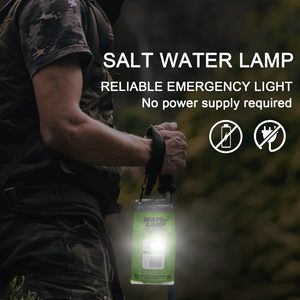 Lámpara LED de Emergencia Alimentada por Agua Salada, Luz de Supervivencia Portátil sin Batería para Acampar, Hacer Senderismo y Cortes de Energía - Product Image 2