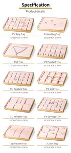 맞춤형 고급 주얼리 디스플레이 세트 스탠드 웨딩 반지 트레이 프리미엄 주얼리 디스플레이 트레이 결혼식용 반지 트레이 - Product Image 5