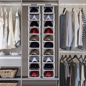 Hat Rack 10 Shelf Hanging Closet Hat Organizer for Visible Hat <b>Storage</b> - Product Image 4