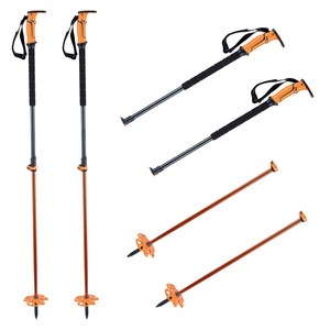 Bastones <span class=keywords><strong>de</strong></span> <span class=keywords><strong>Esquí</strong></span> <span class=keywords><strong>de</strong></span> Fibra <span class=keywords><strong>de</strong></span> Carbono y Aluminio 7075 <span class=keywords><strong>de</strong></span> Longitud Fija, Empuñadura con Raspador, Punta <span class=keywords><strong>de</strong></span> Carburo, 145 cm, para <span class=keywords><strong>Esquí</strong></span> Alpino y <span class=keywords><strong>de</strong></span> Montaña - Product Image 1