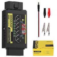 GODIAG GT105 II ECU IMMO Prog AD OBD2 Break Out Box ECU Conector Pantalla Voltaje del vehículo Voltaje de la batería del automóvil Inferior Than11VAlarm