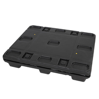 Caisse palette en plastique empilable multifonction OEM ODM à 4 entrées pour la logistique