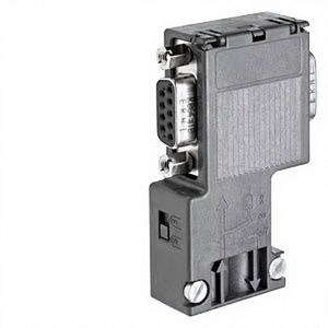 Mt-SieMens 6ES7972-0BB12-0XA0 PROFIBUS <b>DP</b> Connector, 90. <b>Cable</b> Outlet, FastConnect, Screw Terminals, IP20, for S7-300/400/ET200 - Product Image 1