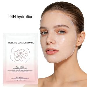 Mascarilla Facial de Ácido Hialurónico, Vitamina C y Colágeno de Marca Privada, Mascarilla Coreana para Dormir con Extracto de Rosa, Iluminadora - Product Image 1