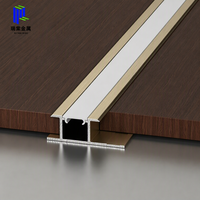Diffuseur de lumière LED en alliage d'aluminium sur mesure, profil encastré pour panneau en bois
