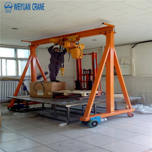 Grúa Pórtico Móvil de Acero Ajustable en Altura de 1 2 3 5 10 12 T con Manivela Manual - Product Image 1