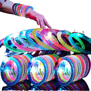 Pulseras Luminosas DAMAI, Brillan en la Oscuridad, Artículos para Fiestas, Pulseras LED para Adultos y Niños, Recuerdos para Fiestas de Cumpleaños, Año Nuevo, Carnaval - Product Image 1