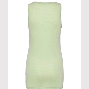 Débardeur sans manches pour femme, vert clair uni, col rond, décontracté, tricoté, 100% coton, respirant, longueur normale - Product Image 3