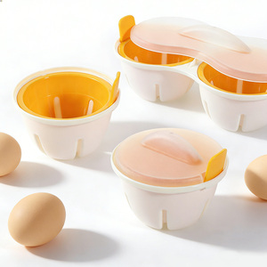 Cuociuova a Doppia Cavità per Uso Domestico nel Microonde con Funzione Multipla di Separazione del Tuorlo, Facile da Pulire - Product Image 3