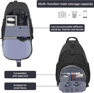 Free Sample <b>Camera</b> Bag Sling <b>Backpack</b>, DSLR/SLR/Mirrorless Photography Waterproof <b>Camera</b> Case Crossbody Shoulder Bag with - Product Image 2