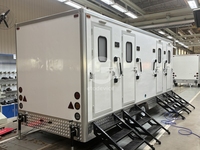 Salle de bain mobile de luxe pour l'extérieur, toilettes portables, remorque de toilettes, salle de bain et douche pour le camping
