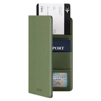TPW100 porte-cartes et billets avec logo personnalisé porte-cartes de voyage en cuir à deux volets porte-passeport de créateur