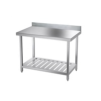Table de préparation en acier inoxydable 304 de haute qualité, équipement de cuisine pour restaurant, capacité robuste, revêtement autonettoyant, modulaire