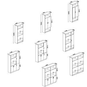 Modern Design Office File Storage Cabinets <b>Space</b>-<b>Saving</b> MDF Indoor Furniture for Home Workshop Warehouse - Product Image 3