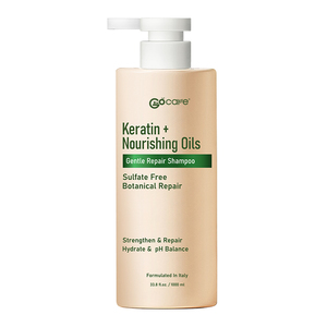 Shampooing <span class=keywords><strong>doux</strong></span> sans sulfate Gocare Private Label, formule italienne, kératine, huiles naturelles, soin des cheveux, adapté aux cuirs chevelus sensibles - Product Image 1