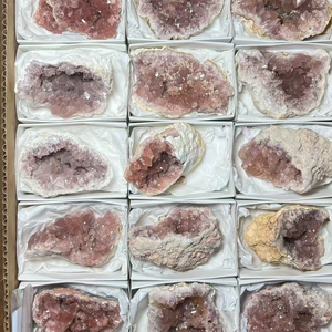 Vente en gros de géodes d'agate drusy de haute qualité, géodes d'agate améthyste rose d'Argentine, géodes roses naturelles d'Argentine pour la décoration intérieure - Product Image 1