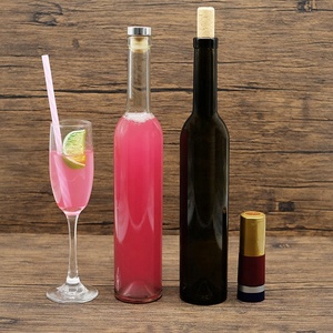Botellas de Vidrio de 175 ml y 210 ml para Vino Tinto, Botellas Azules con Cuello Largo, Botellas de Vidrio con Pulverizador de Color Personalizado y Corcho para Vino Tinto - Product Image 6