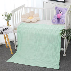 <span class=keywords><strong>Coperta</strong></span> personalizzata a 6 strati in <span class=keywords><strong>cotone</strong></span> 100 di mussola per neonati con copertura morbida trapunta coperte di mussola per bambini di grandi dimensioni - Product Image 2