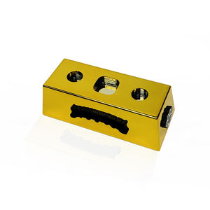 מתקן תצוגה לחנות, עגול, אקרילי, ללא עשן, בציפוי זהב, בהתאמה אישית מהמפעל - Product Image 2