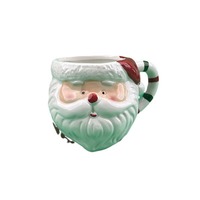 Mug à café en céramique 3D de Noël, tasse de Noël fantaisie avec visage de Père Noël pour cadeaux de Noël