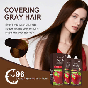 MOKERU Crema Colorante per Capelli Premium Red Apple, Senza Ammoniaca ad Azione Rapida, Nero/Marrone, 500ml X 2, Vendita all'Ingrosso - Product Image 2