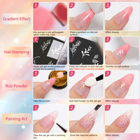 UR SUGAR Fabricant OEM – Collection de Gels Peinture Ombré Naturel 18 Couleurs/Boîte avec Pinceau pour Salon