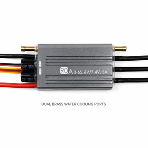 ESC sin Escobillas Refrigerado por Agua de 180A, 3-6S LiPo, 5A BEC para Drones de Carreras FPV, Barcos y Coches <span class=keywords><strong>RC</strong></span>, XQ-POWER XQ Rojo, Venta al por Mayor, Fábrica OEM - Product Image 2