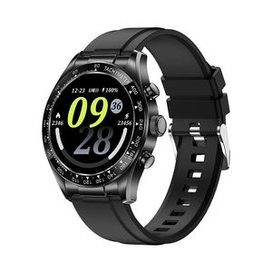 KM95 AMOLED montre intelligente en acier inoxydable écran 1.32 pouces ATS3085L puce Fitness Bracelet double sangles Gloryfitpro Smartwatch hommes - Product Image 4