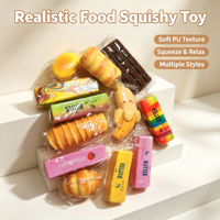 Jouet Squishy Barre de Chocolat à Remontée Lente - Jouet Anti-Stress et Sensoriel Réaliste en Forme d'Aliment en PU pour les 14 ans et plus