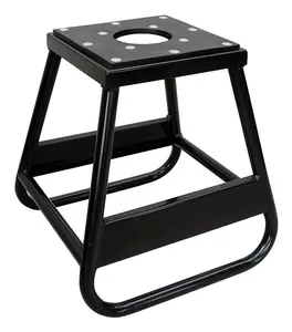 Soporte elevador de motocicleta de metal con recubrimiento de polvo negro de alta calidad personalizado OEM