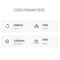 Bras robotisé collaboratif industriel automatique pour la soudure laser, la peinture par pulvérisation et la manutention de palettes, 6 axes