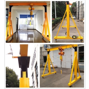 Portique électrique d'atelier 1 2 3 5 10 tonnes Portique mobile réglable Mini portique portable Équipement de levage de marchandises - Product Image 6