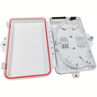 Caja de Distribución de Fibra Óptica FTTH HANLI HX-003, 1 Entrada/2-6 Salidas, Conector SC