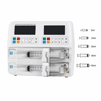 Pompe à seringue électrique à faible vibration, dispositif de contrôle précis de la dose, indice de protection IPX4, classe II, double écran LCD, clinique vétérinaire