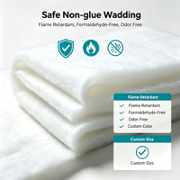 Matériau de rembourrage creux en fibres de polyester à haute résilience pour couche de confort de matelas, antistatique, vente en gros