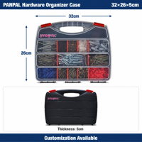 Kit de fixation assorti 980 pièces : Vis pour aggloméré, Vis de fixation hexagonales, Chevilles en nylon PE, Vis à tête cruciforme, Capuchons de fixation