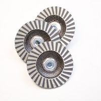 4.5 pouces 115mm disque à lamelles diamantées électrolytiques roue à persiennes M14 60 grain disque à lamelles diamantées pour pierre de verre métal-outils abrasifs