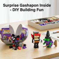 Jouets et cadeaux d'Halloween EPT pour enfants : Blocs de construction maison hantée, mini briques mignonnes, idéales pour les sacs cadeaux et les tours d'Halloween