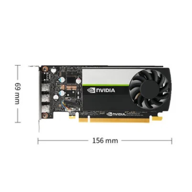 For Nvidia Quadro T400 4GB Professional Graphics GPU GDDR6 Video Memory Fan Cooler DP Output Interface for 3D Modeling-Factory P