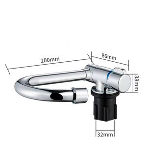 Robinet de cuisine pliable JDA à prix avantageux, chaud et froid, pour camping-car, <span class=keywords><strong>caravane</strong></span>, bateau, camping, avec rotation - Product Image 3