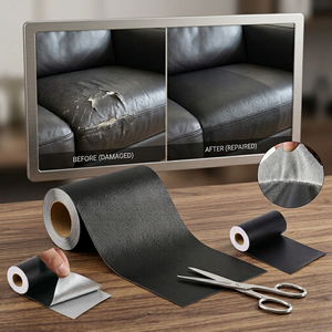 เทปซ่อมหนังแบบกาวเหนียวแน่น กันน้ำ ทนทานต่อการสึกหรอ แผ่นปะหนังแบบติดเอง สำหรับโซฟา กระเป๋า <span class=keywords><strong>เบาะ</strong></span><span class=keywords><strong>รถ</strong></span>ยนต์ - Product Image 1