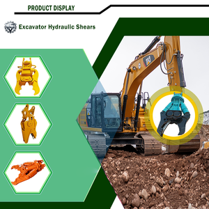 Cisailles hydrauliques à économie de main-d'œuvre, accessoires de machines de construction pour la découpe de plaques et de poutres en acier - Product Image 4