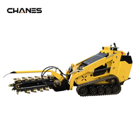 Mini-chargeuse sur chenilles Perkins Diesel 2025 Trencher 430TX avec commande par joysticks hydrauliques, système à 3 pompes et direction par dérive