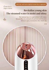 プロのフェイシャルハイドレーションホットコールドナノミスタービューティー気化器フェイシャルスチーマーポータブルフェイシャルスチーマー顔用 - Product Image 3