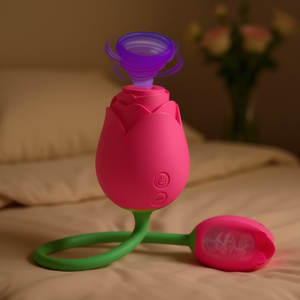 Vibrador Manxi Rose de Doble Cabeza con Alimentación USB, Juguete Sexual para la Masturbación Femenina y Masajes para el Orgasmo - Product Image 2