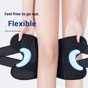 <span class=keywords><strong>Genouillère</strong></span> de protection pour hommes et femmes, spécial ligaments et ménisque, pour la course, l'alpinisme, la protection contre les blessures, équipement de sport et usage quotidien - Product Image 2