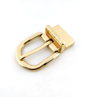 Boucles de ceinture en cuir couleur or 25 mm à prix avantageux, en alliage métallique personnalisé avec logo imprimé pour femmes