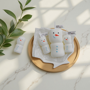 Velas de Navidad ornamentales hechas a mano, mini velas novedosas, velas perfumadas de lujo para vacaciones, Mantel Deco - Product Image 4