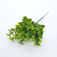 YL Tanaman Eucalyptus Plastik Kecil, Bunga Anggrek, Rumput, Tanaman Hijau Buatan Ramah Lingkungan untuk Dekorasi Luar Ruangan, Halloween, Natal, Pernikahan