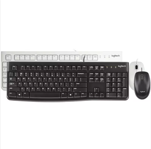 Wired Keyboard Mouse Combo MK120 USB Plug and Play Full Size for PC Laptop Desktop OEM Wholesale Custom Logo
